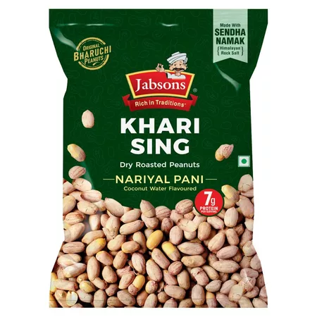 JABSONS KHARI SING NARIYAL PANI DRY ROASTED PEANUTS 400 GM